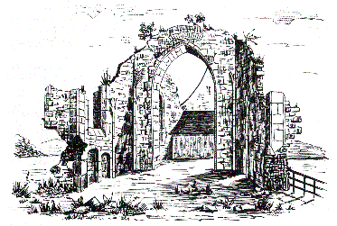 dessins de 1846 de Bardy : facade Est